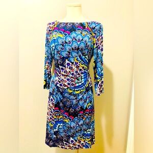 Joseph Ribkoff Multicolor Patterned Dress